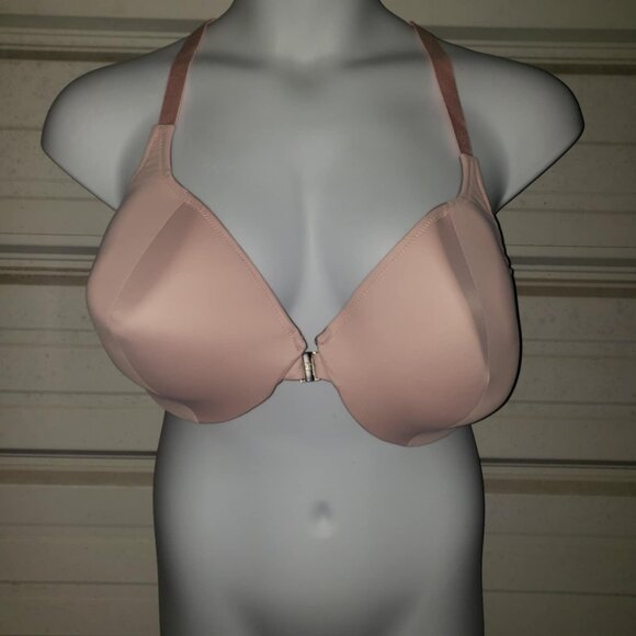TRUSST Lingerie Plus Size 44F Evie PINK Color Racerback Bra TL42000 Front Close - Picture 2 of 6